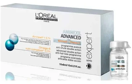 L'oreal Professionnel Aminexil Advanced Ampollas Enriquecidas Con Activos Dermatológicos Para Cabello 10 X, 6 ml