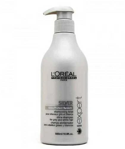 L'Oreal Professionnel Serie Expert Sidabrinis plaukų šampūnas neutralizuoja ir skaistina, 300 ml