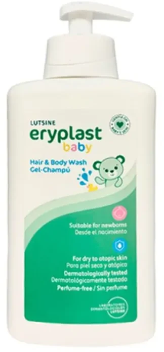 Lutsine Eryplast kūdikių gelis-šampūnas sausai ir atopinei odai, 500 ml