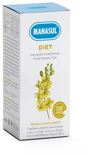 "Manasul Diet Bio 25" arbatos paketėliai 37,5g