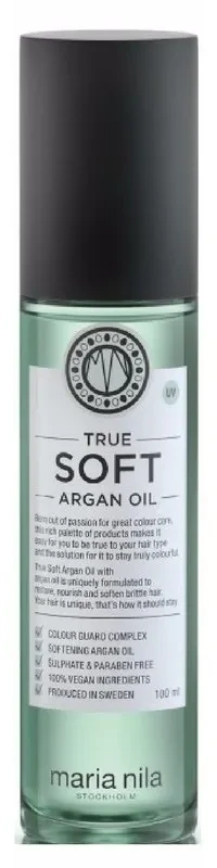 Maria Nila Argano aliejus sausiems ir pažeistiems plaukams "True Soft" ("Argan Oil") 100 ml