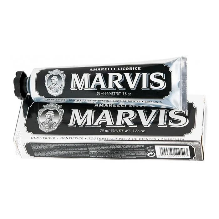 Marvis Amarelli Licorice Saldymedžio ir mėtų skonio dantų pasta, 85 ml