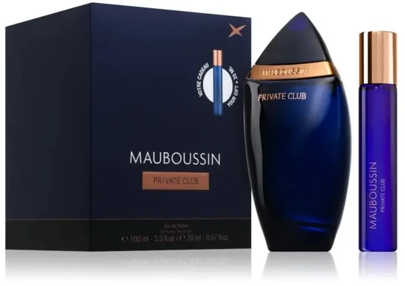 Mauboussin Private Club rinkinys vyrams (EDP, 100 ml + EDP, 20 ml)