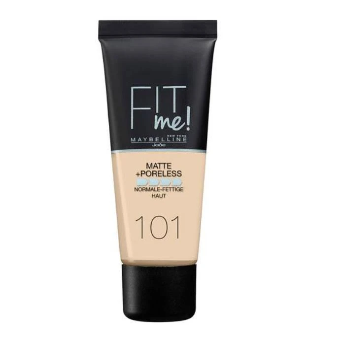 makiažo pagrindas "Maybelline Fit Me Matte - Poreless Foundation 101 True Ivory" 30ml