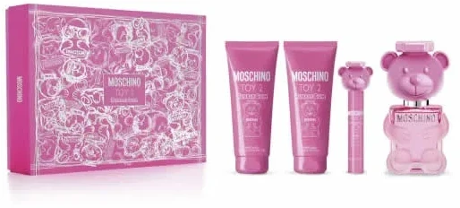 Moschino Toy 2 Bubble Gum rinkinys moterims (EDT, 100 ml + dušo želė, 100 ml + kūno losjonas,100 ml + EDT miniatiūra, 10 ml)