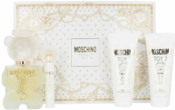 Moschino Toy 2 rinkinys moterims (EDP, 100 ml + kūno losjonas, 100 ml + dušo gelis, 100 ml + EDP, 10 ml)