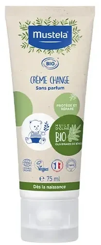 Mustela Organic Diaper Kreminis, 75 ml
