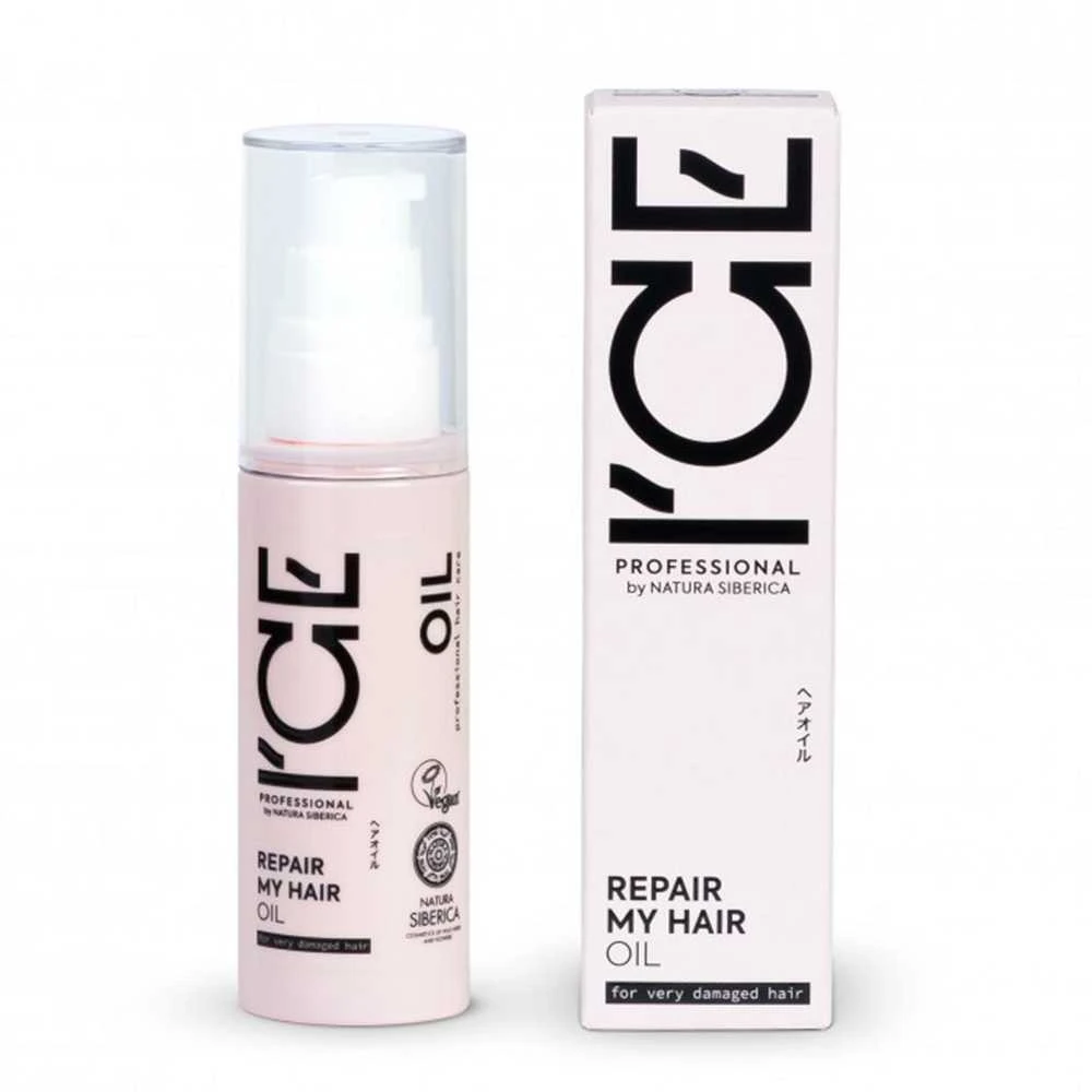 "Natura Siberica Ice Repair My Hair Oil" aliejus pažeistiems plaukams 50ml