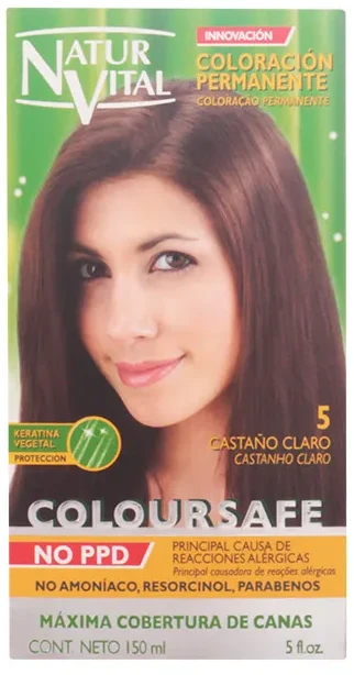 Naturaleza Y Vida Coloursafe Permanent Color 5 šviesiai rudas 150ml