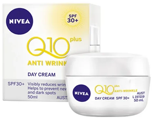 "Nivea Q10 Plus" dieninis kremas nuo senatvinių raukšlių Spf30 50ml