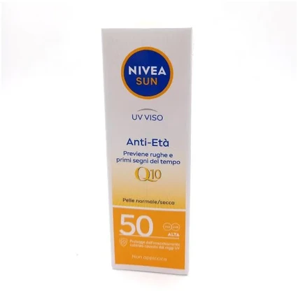 Nivea Sun Facial Uv Q10 Antiedad Sfp50, 50 ml