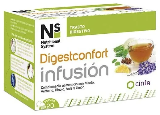 NS Digesconfort Infusion arbata virškinimui 20 vnt