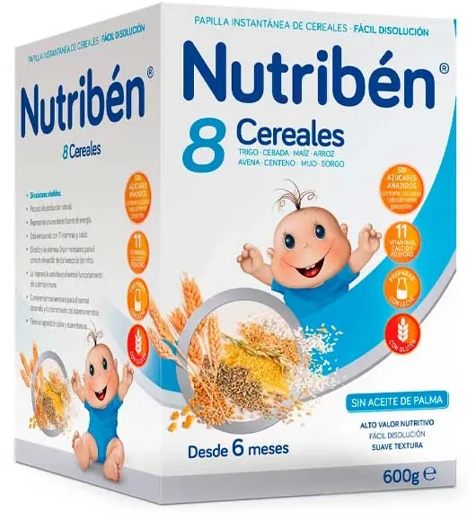 Nutribén Papilla 8 grūdų dribsniai 600g