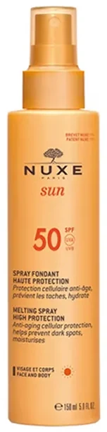 "Nuxe Sun" aukštos apsaugos purškiklis su SPF 50 150ml