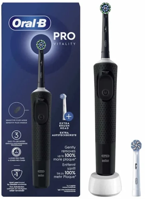 Dantų šepetėlis Braun Oral-B Vitality Pro Juodas Electric