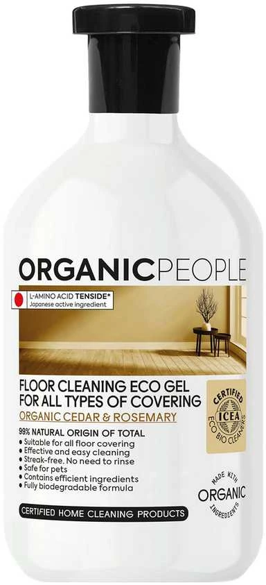 Organic People Ekologiškas kedro grindų valymo gelis visų tipų dangoms 200ml