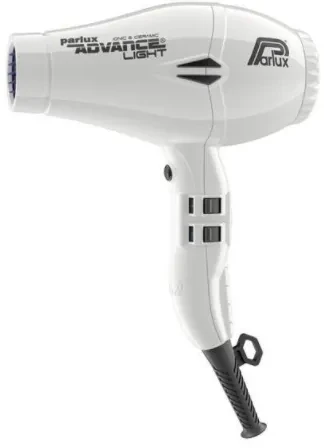 Parlux Advance® Light profesionalus plaukų džiovintuvas, spalva: balta