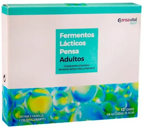 Pensavital Adult Pieno fermentai 12 paketėlių