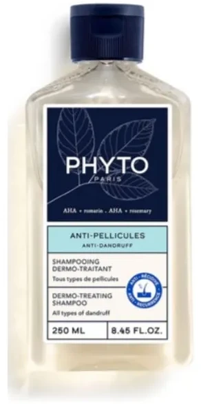 Phyto Nuo pleiskanų Dermo-Treating Šampūnas šampūnas nuo pleiskanų, 250 ml