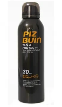 Piz Buin Tan And Protect Tan Intensifying Sun Purškiklis SPF 30 purškiamas apsauginis losjonas nuo saulės, 150 ml