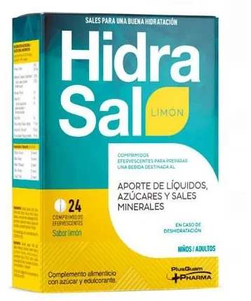 Plusquam Pharma Hidrasal Lemon 24 tabletės