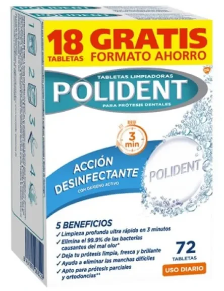 "Polident" valymo tabletės 72 vienetai
