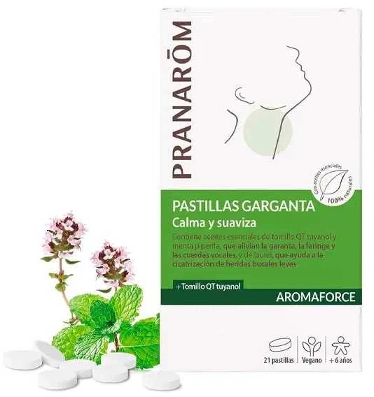 Pranarôm Aromaforce gerklės pastilės 21 vnt