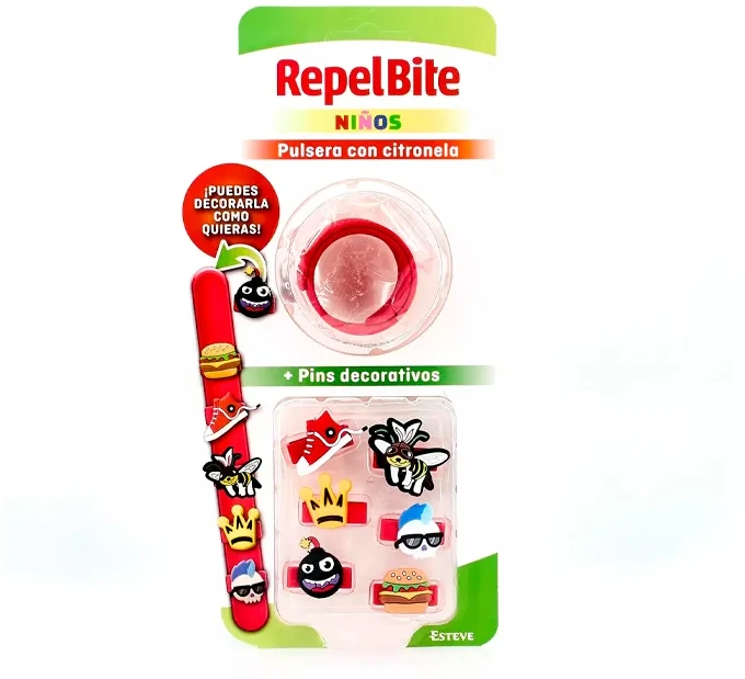 Repel Bite Children apyrankė + dekoratyviniai smeigtukai