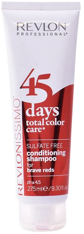 Revlon Revlonissimo 45 dienų kondicionuojantis šampūnas Brave Reds 275ml