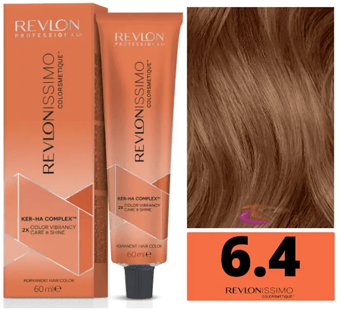 Revlon Revlonissimo Colorsmetique 6,4 Dark Skirtas šviesiems plaukams Copper 60ml