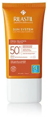 Apsauginis kremas nuo saulės Rilastil Sun System Velvet Kreminis Spf50+ 50ml