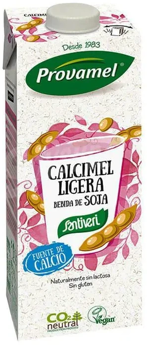 Santiveri Calcimel Ligera Sojos gėrimas 1L 12 vienetų