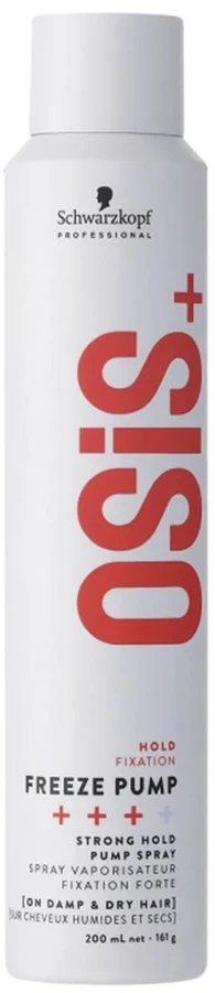 Stiprios fiksacijos plaukų lakas Schwarzkopf Professional OSIS + Freeze Pump (3) 200 ml