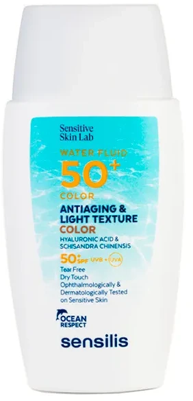 "Sensilis" skysta priemonė nuo saulės Spf50+ Spalva 40ml