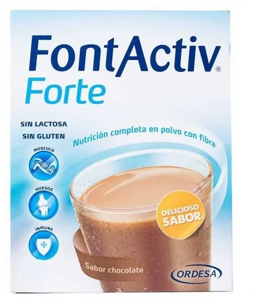 Ordesa Fontactiv Forte šokolado skonio 30g 14 paketėlių