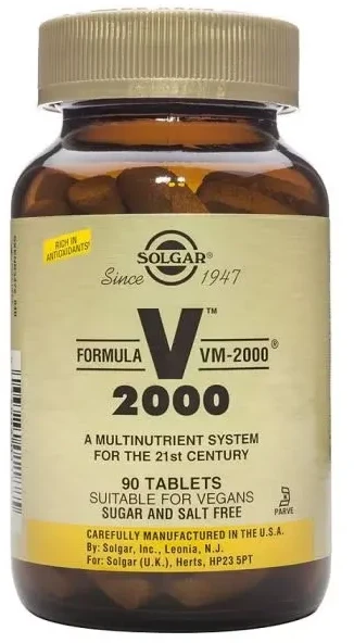 Solgar VM-2000 Multivitaminai 90 Tablečių
