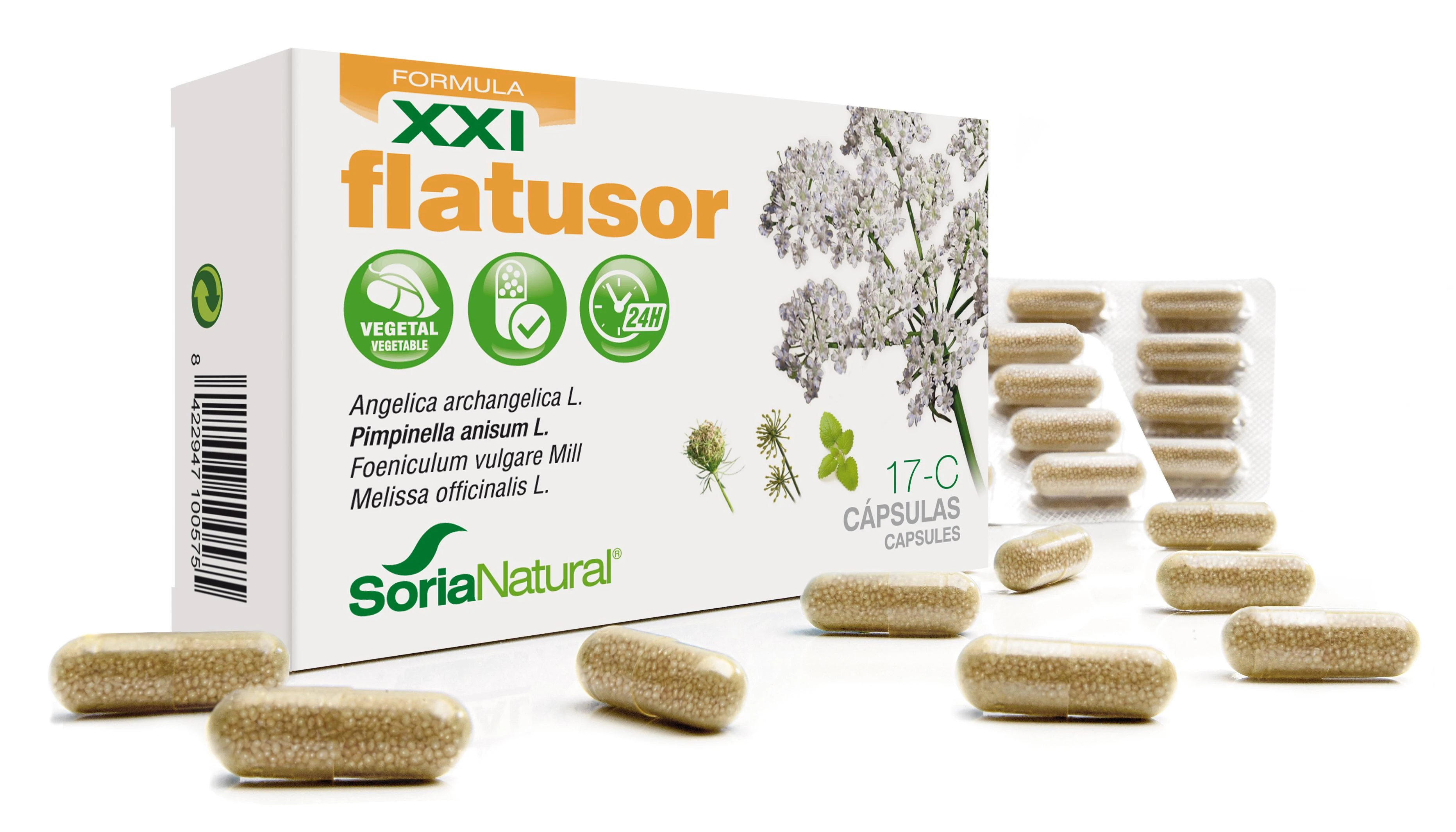 Soria 17-C Flatusor 30 kapsulių Liberacion Prol Sxxi
