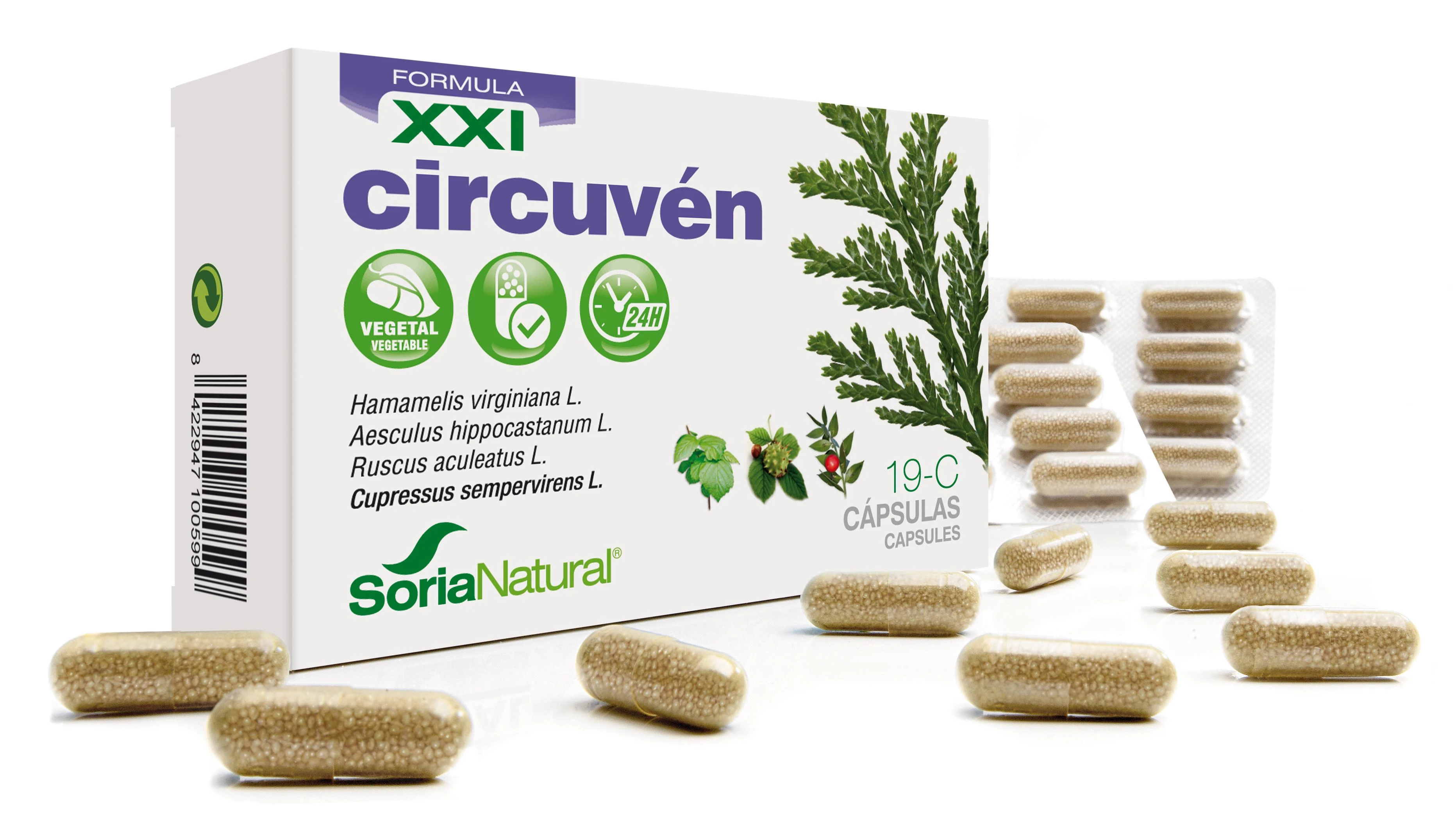 "Soria 19-C Circuven" 30 kapsulių