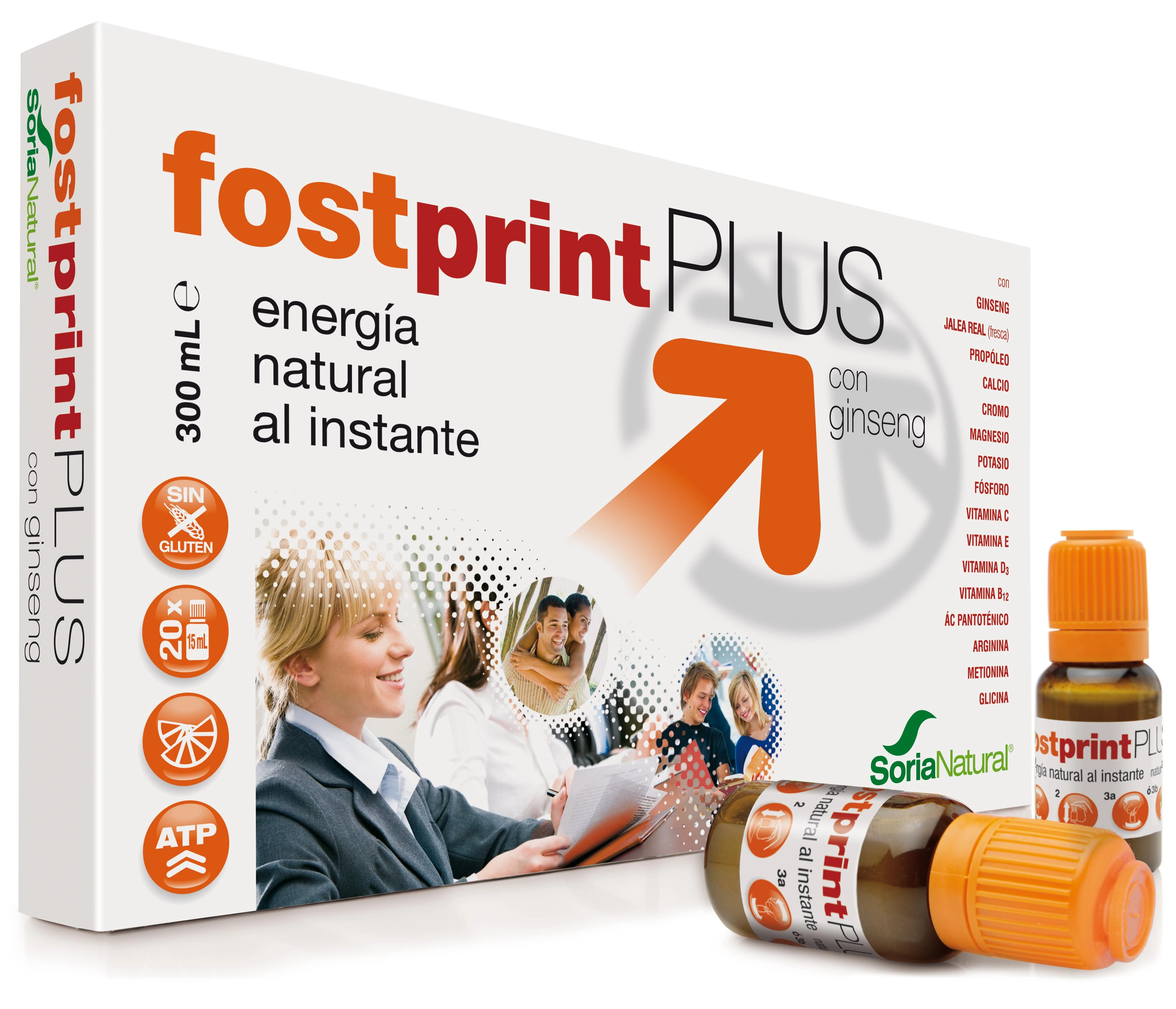 Soria Natural Maisto papildas energijai imuninei sistemai ir protinei veiklai Soria Fost Print Plus Mandarin 20 vnt
