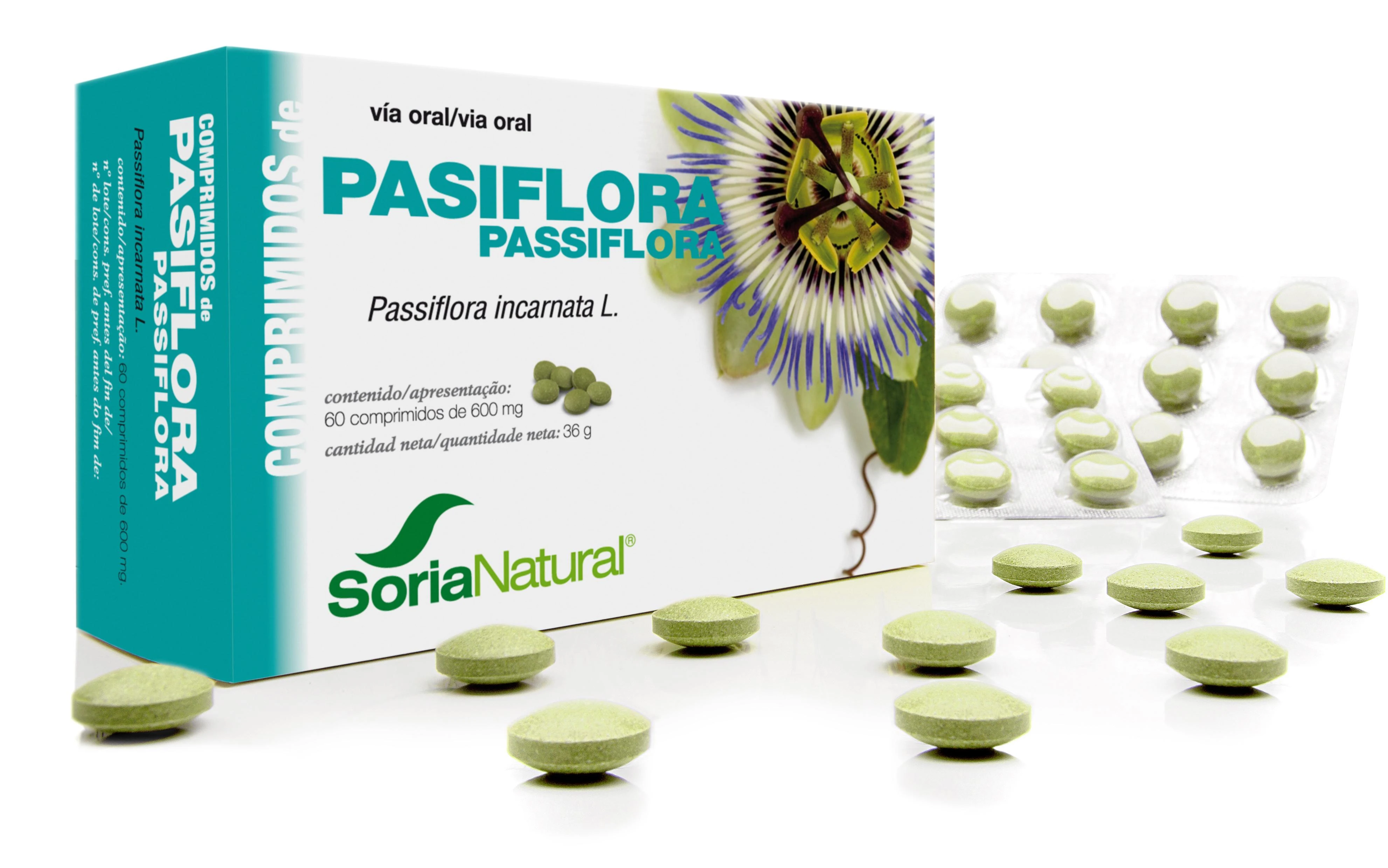 Soria Pasiflora 600 Mg 60 vnt