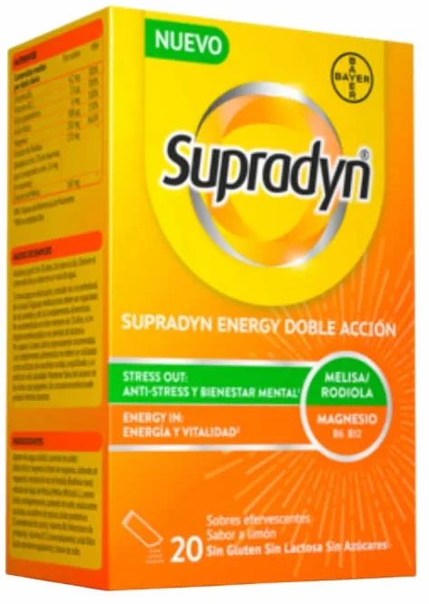 SUPRADYN ENERGY double action effervescent sachets 20 units
