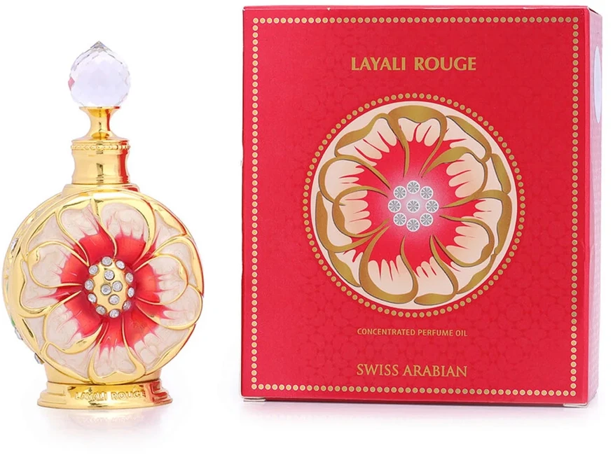 Kvepalai moterims Swiss Arabian Layali Rouges, koncentruotas kvepalų aliejus, 15 ml