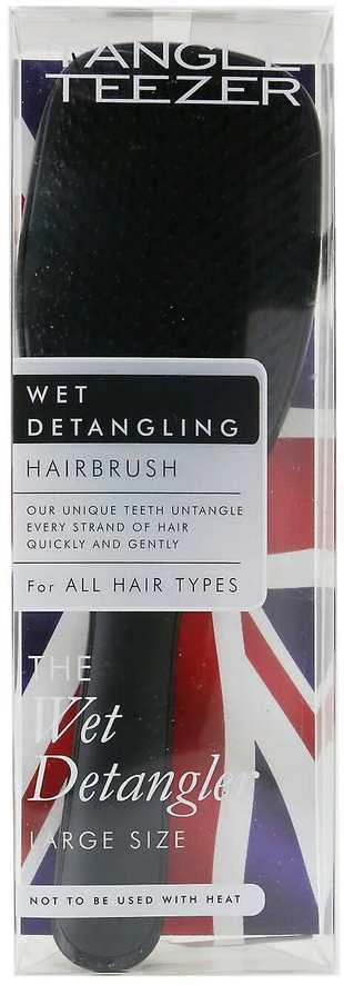 Plaukų šepetys Tangle Teezer Large Wet Detangler Juodas, juodas
