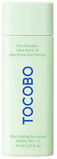 Tocobo Cica Calming Sun Serum SPF 50+ PA++++ apsauginis veido serumas nuo saulės, 50 ml