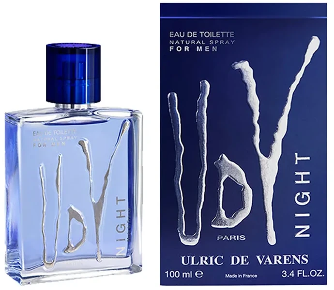 Tualetinis vanduo Ulric De Varens Night For Men Eau De Toilette Purškiklis, 100ml