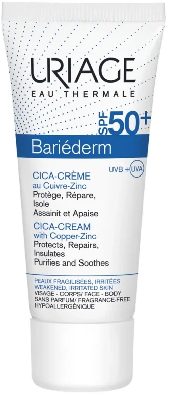 Uriage Bariéderm Cica-Kreminis Kremas su Spf50+ 40ml