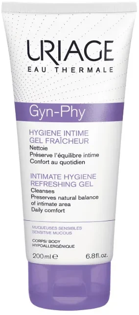 "Uriage Gyn-Phy" intymios higienos gaivinamasis gelis 200ml