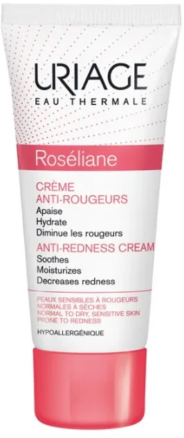 Uriage Roséliane Anti Redness Kreminis eido kremas raustančiai odai, 40 ml