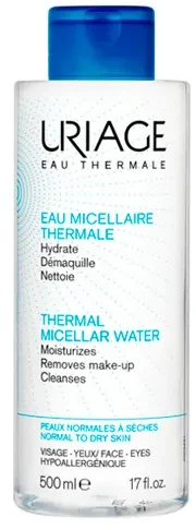Uriage Eau Thermale Micellar Vanduo micelinis vanduo sausai ir normaliai odai, 500 ml