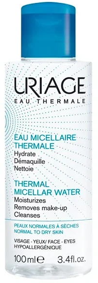 URIAGE Thermal Micellar Vanduo With Cranberry Extract micelinis vanduo sausai ir normaliai odai, 100 ml